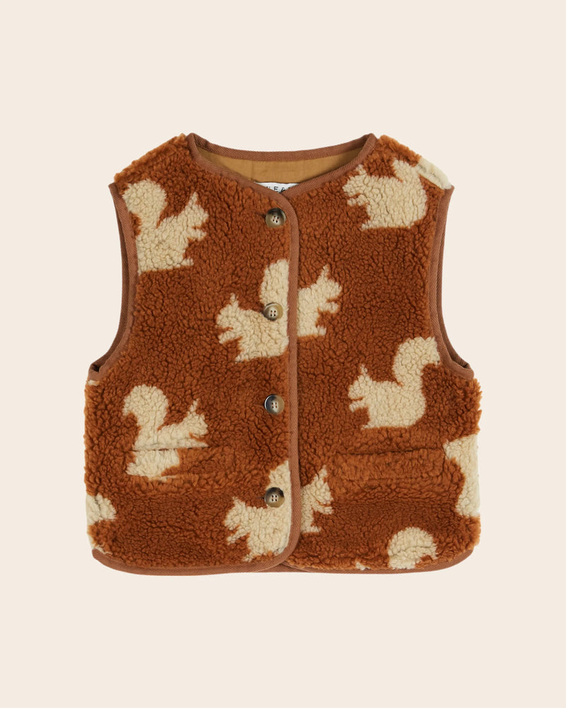 SLEEVELESS JACKET AC175 - ECUREUIL
