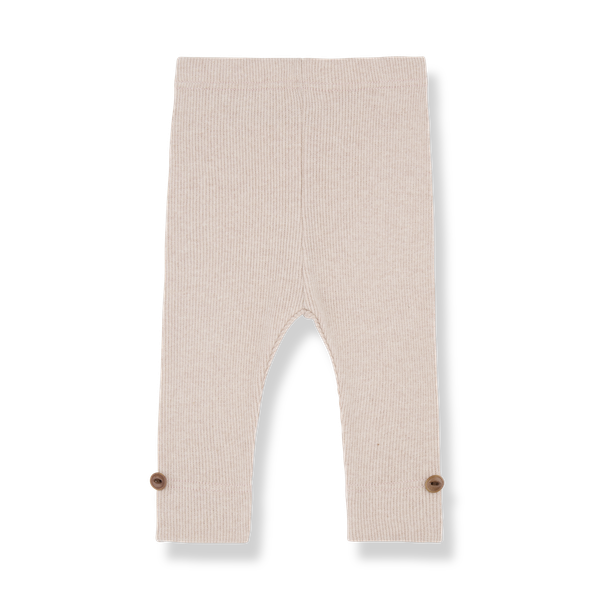 SINA PLAIN RIB JERSEY leggings - nude