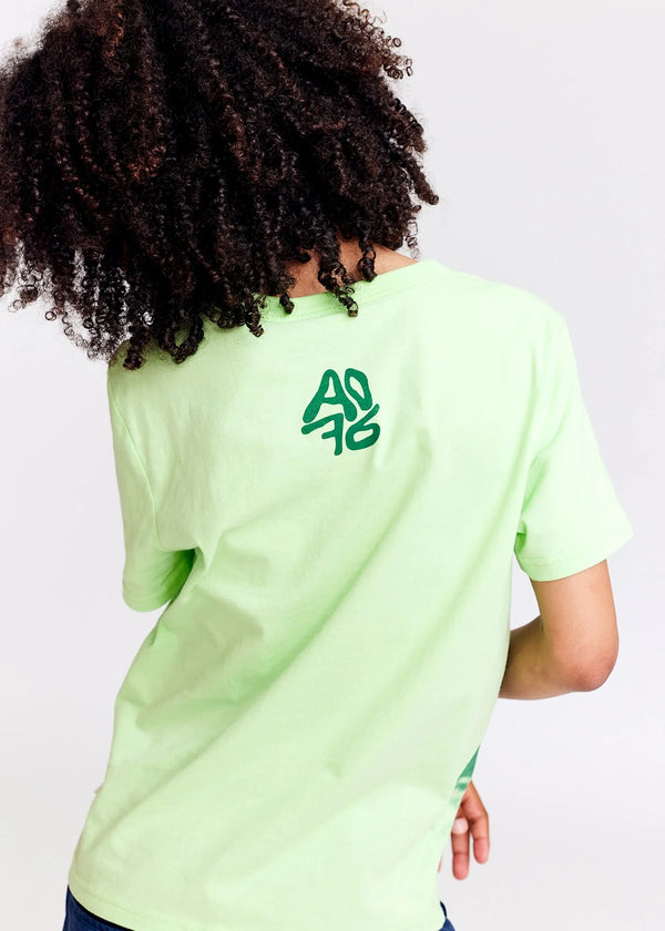mat t-shirt wave - light green