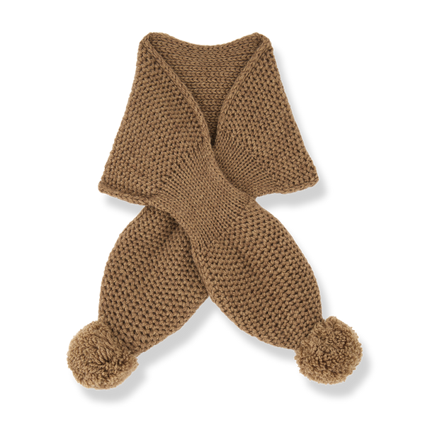 BRUNA-bb KNITWEAR scarf - castagna