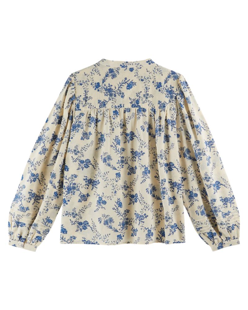 PRINTED BLOUSE IDA-CECILIA2 - ORCHID BLEU