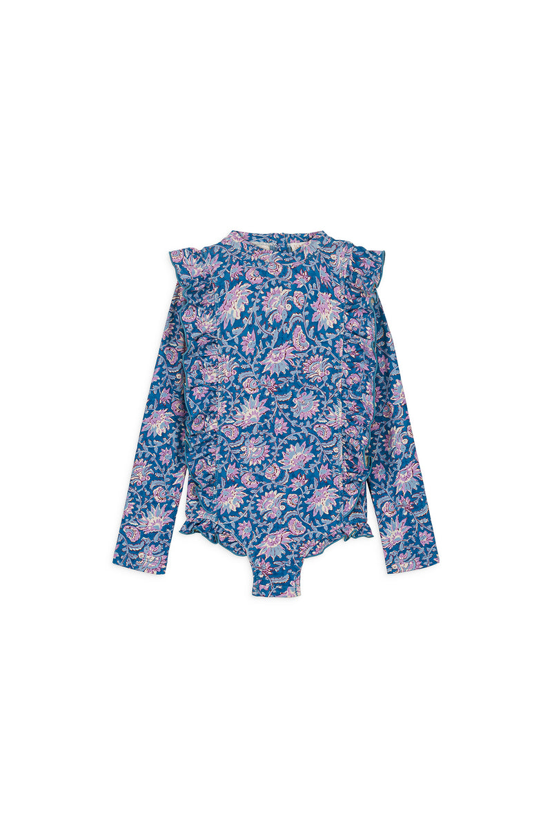 AURELIE BATHING SUIT - BLUE CAPRI COVE