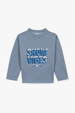 LAUREL SNOWVIBE Sweatshirt - BLEU GIVRE