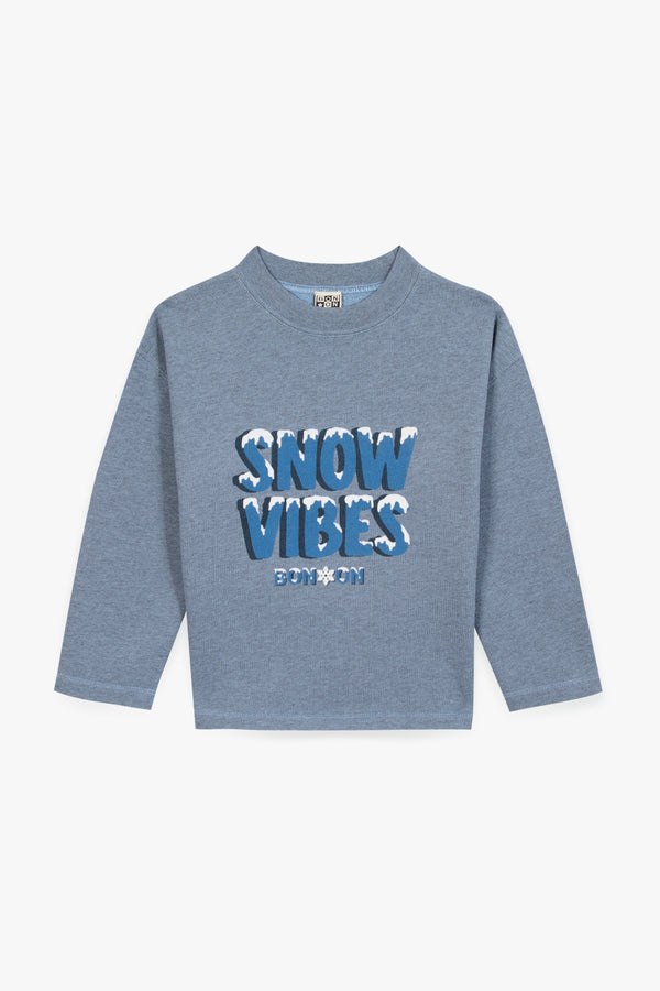 LAUREL SNOWVIBE Sweatshirt - BLEU GIVRE