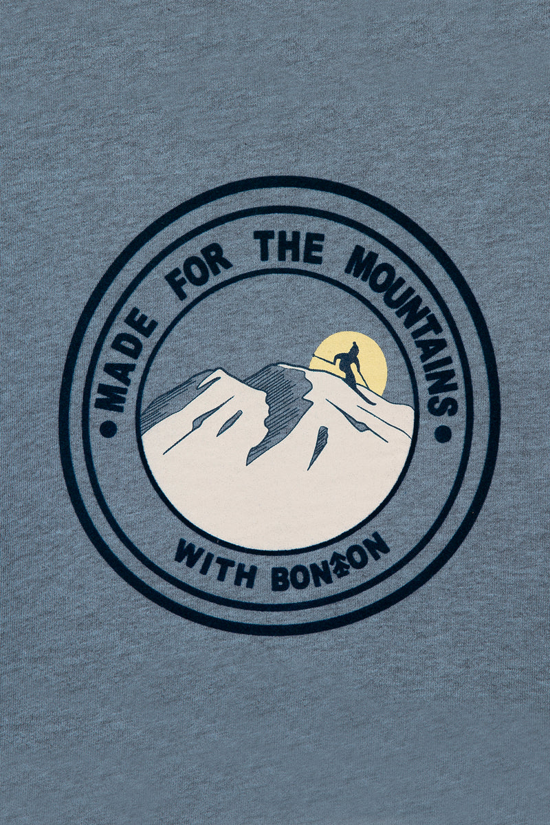 SMILE MOUNTAIN Sweatshirt - BLEU GIVRE