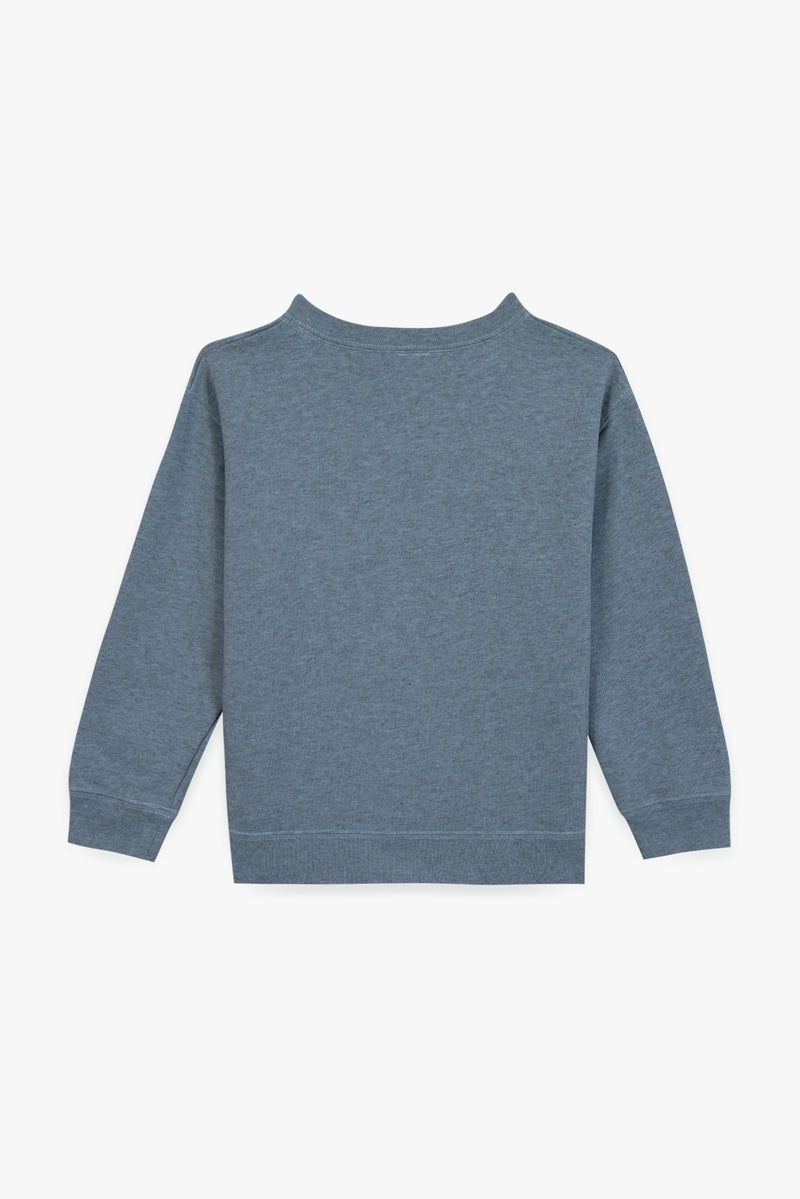 SMILE MOUNTAIN Sweatshirt - BLEU GIVRE
