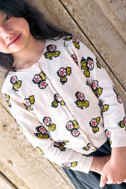 LILOU PRINT Cardigan - FLEUR FAROE BB18032
