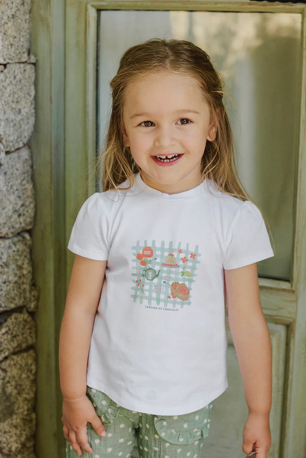 BABY PROMENADE BUCOLIQUE TEESHIRT4 - Blanc