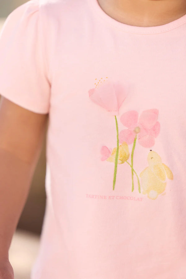 BABY JARDIN D'ETE TEESHIRT 4 - Rose pâle