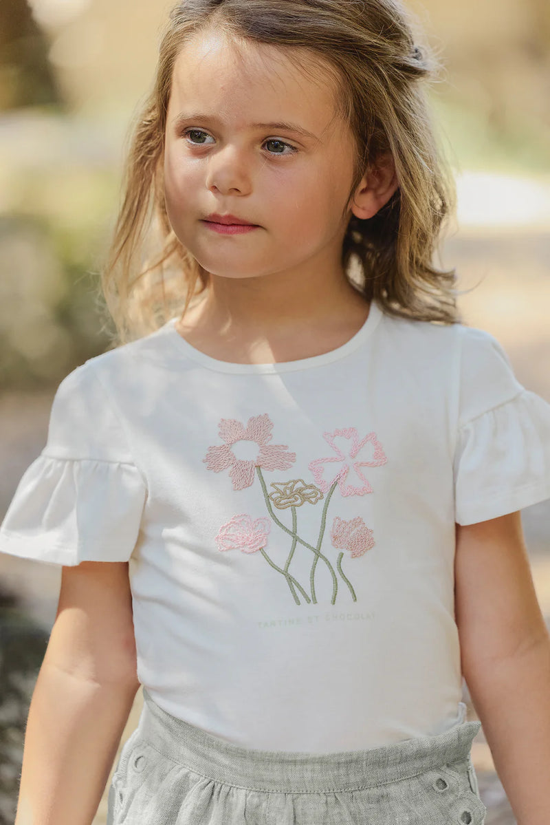 ECHAPPEE ROMANTIQUE TEESHIRTF - Nacre