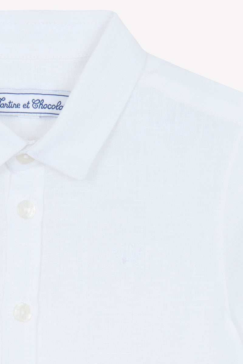 CEREMONIE GARCON CHEMISE1BIS - Blanc