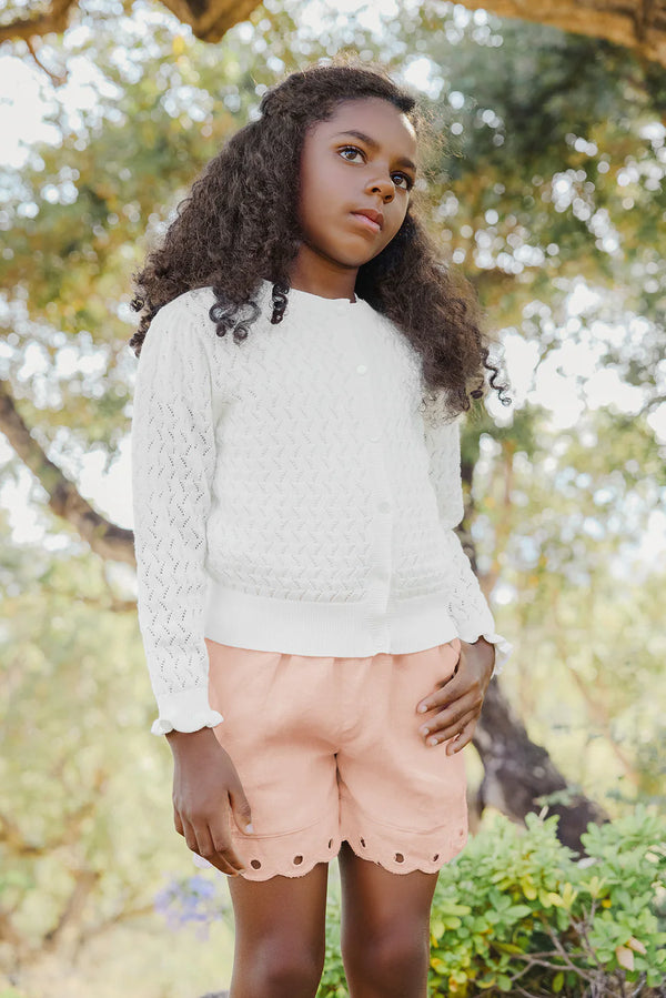 JARDIN D'ETE CARDIGAN C - Nacre