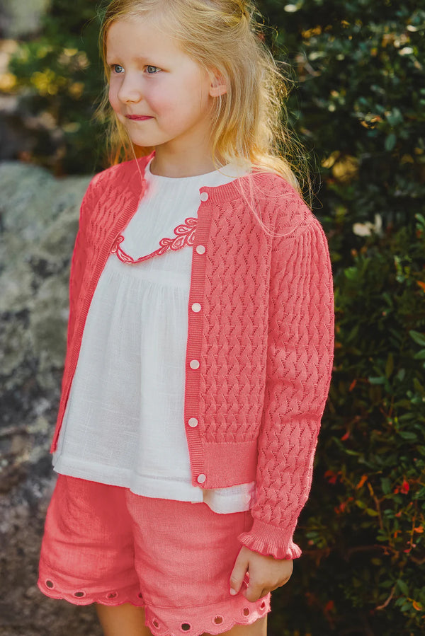 TRESOR D'ETE CARDIGAN C - Corail