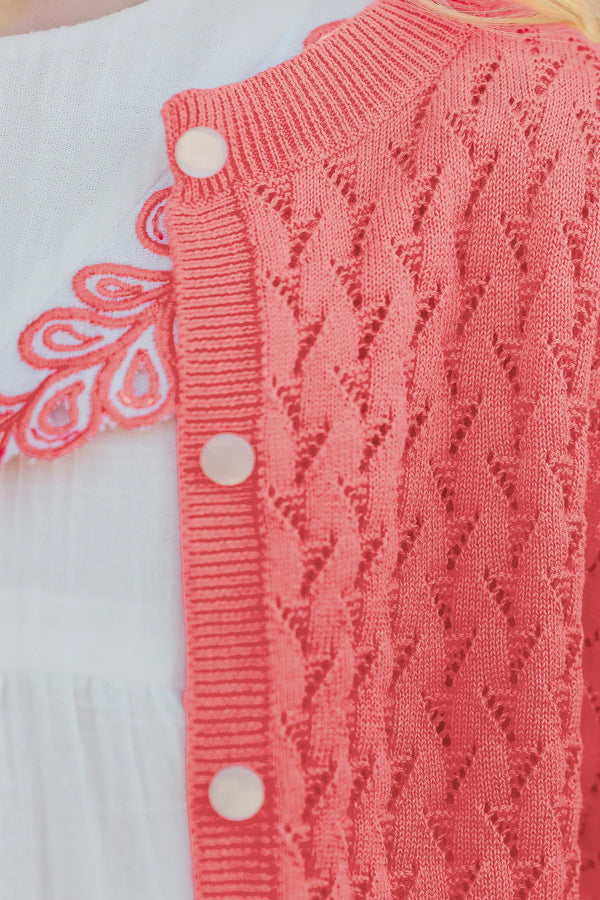 TRESOR D'ETE CARDIGAN C - Corail