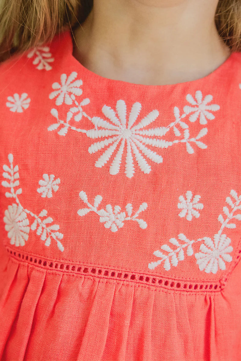 BABY PROMENADE BUCOLIQUE ROBE12 - Coquelicot