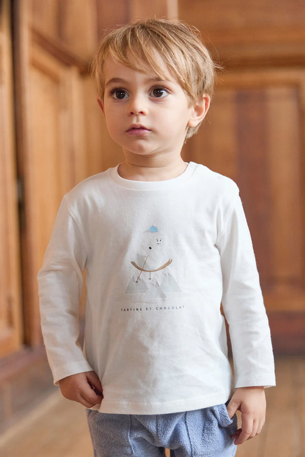 BABY DOUCEUR ALPINE TEE-SHIRT 5 - Nacre (cb10041)