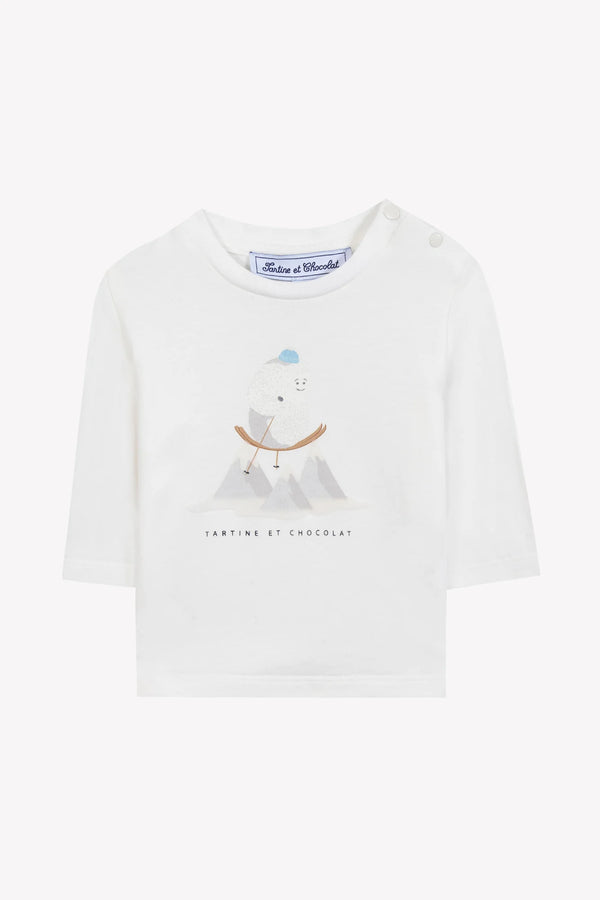 BABY DOUCEUR ALPINE TEE-SHIRT 5 - Nacre (cb10041)