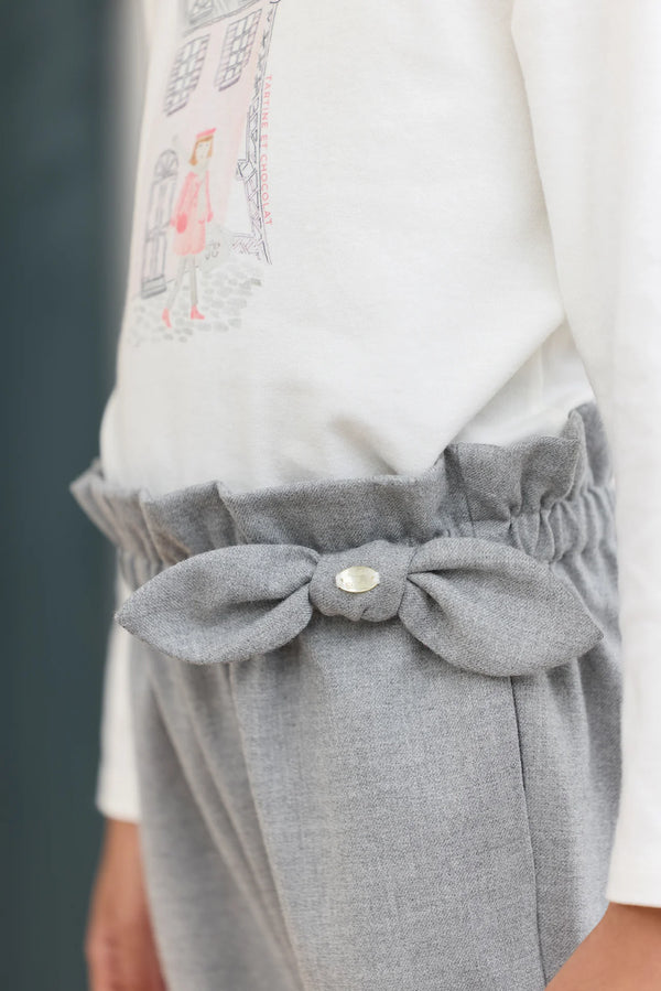 PREPPY WINTER PANTALONB - Gris chiné moyen (CB22032)
