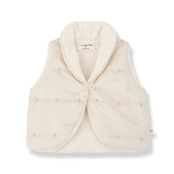 VALERIE NB PADDED MICROFIBER padded vest - ecru