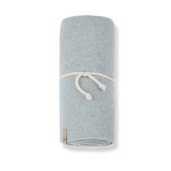 ASIS SOFT PLAIN FLEECE blanket - nuvola (light blue)