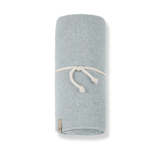 ASIS SOFT PLAIN FLEECE blanket - nuvola (light blue)
