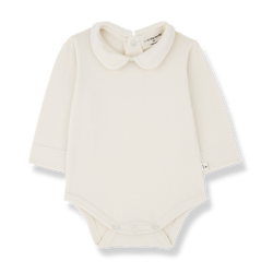 ANETTE ORGANIC PLAIN JERSEY collar body - ecru