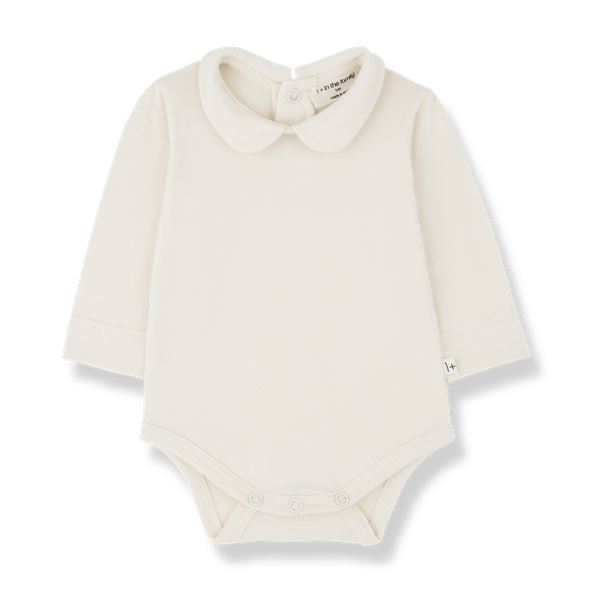 ANETTE ORGANIC PLAIN JERSEY collar body - ecru