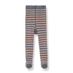 DAFNE striped tights - old-rose