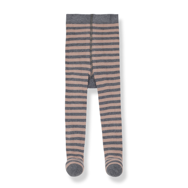 DAFNE striped tights - old-rose