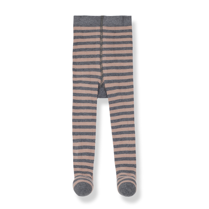 DAFNE striped tights - old-rose