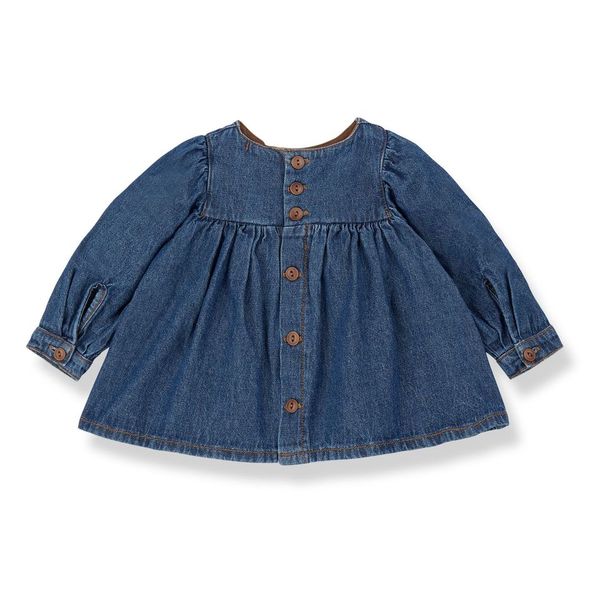 ALAIOR WASHED DENIM blouse - denim