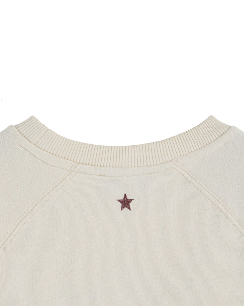 NY SWEAT SHIRT AC176A - CREME