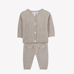 PREMIER TROUSSEAU MIXTE ENSEMBLELONG5 - Moka chiné (CB36010)