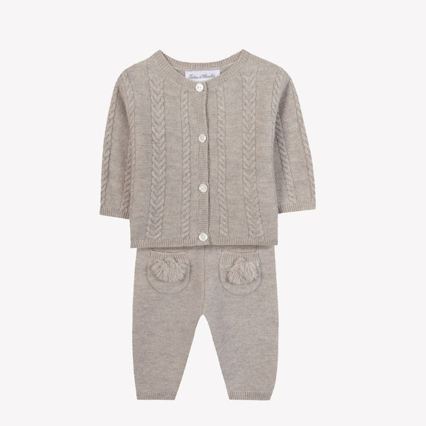 PREMIER TROUSSEAU MIXTE ENSEMBLELONG5 - Moka chiné (CB36010)