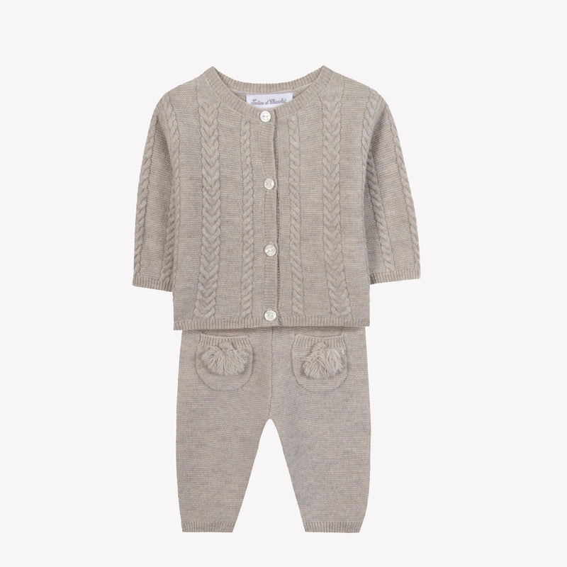PREMIER TROUSSEAU MIXTE ENSEMBLELONG5 - Moka chiné (CB36010)