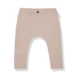 PIA STRIPED JERSEY leggings - nude Light pink)