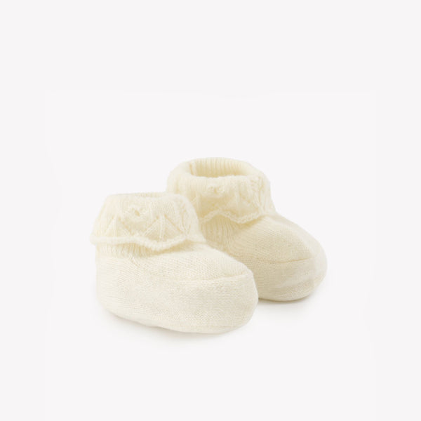 PREMIER TROUSSEAU FILLE CHAUSSONS 4 - Nacre (CB89030)
