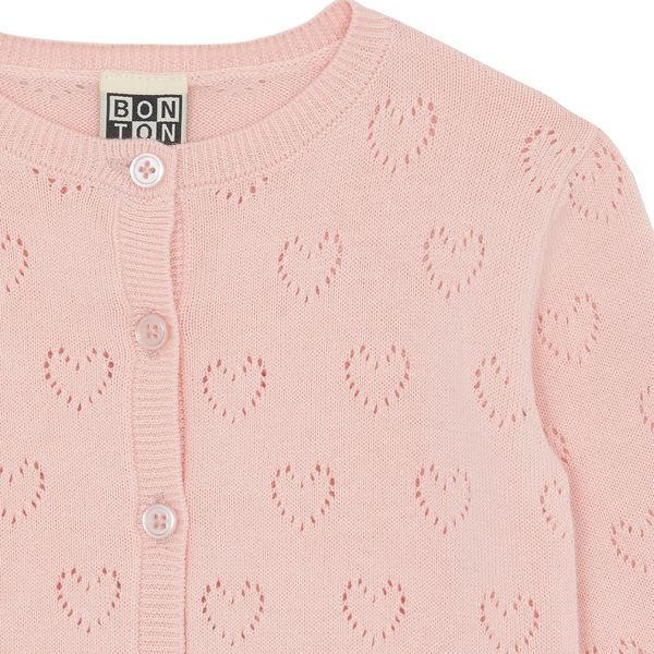 Cardigan Lilet maille - Rose Coquillage