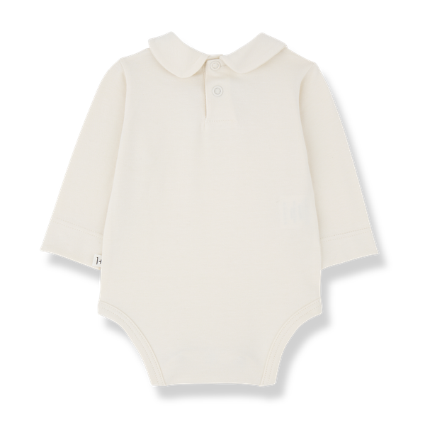 ANETTE ORGANIC PLAIN JERSEY collar body - ecru