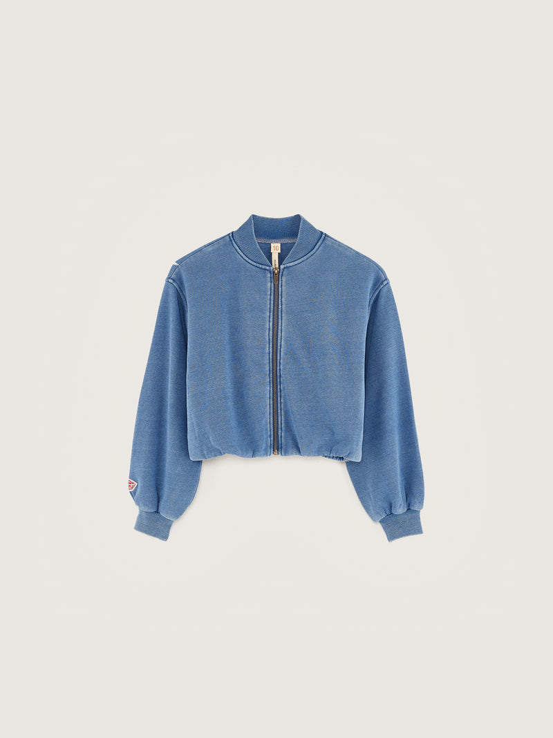 FINESS T1752 SWEATSHIRT - 706 BLUE JEANS