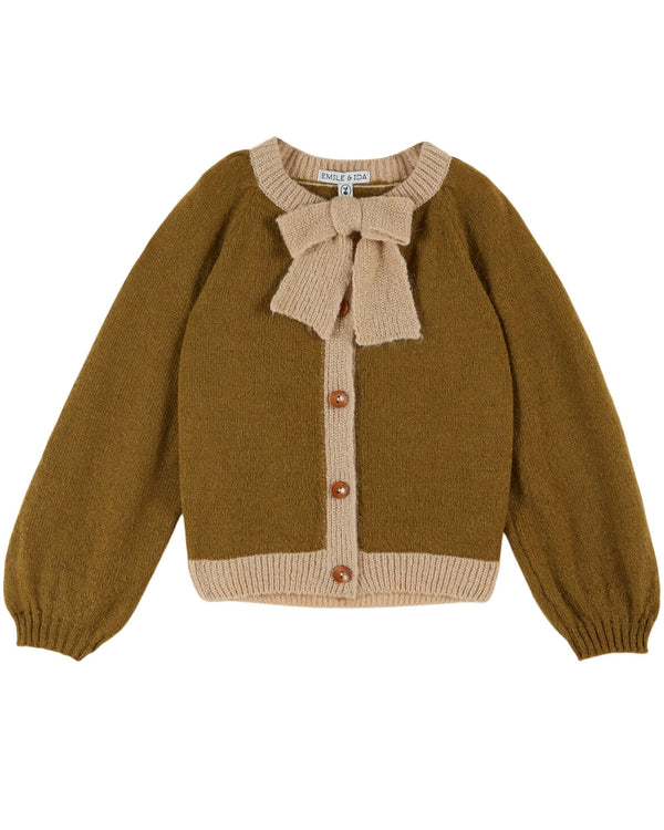 BOW CARDIGAN AC008 - CACTUS