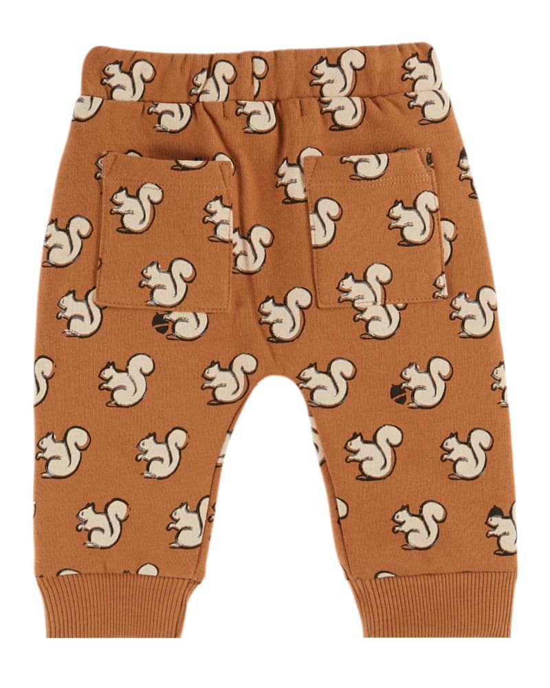 SQUIREL ALL OVER PRINTED JOGGER AC150 - PECAN