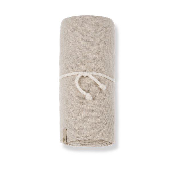 ASIS SOFT PLAIN FLEECE blanket - beige