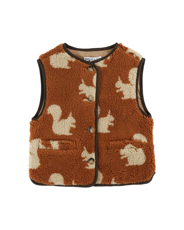 SLEEVELESS JACKET AC175 - ECUREUIL