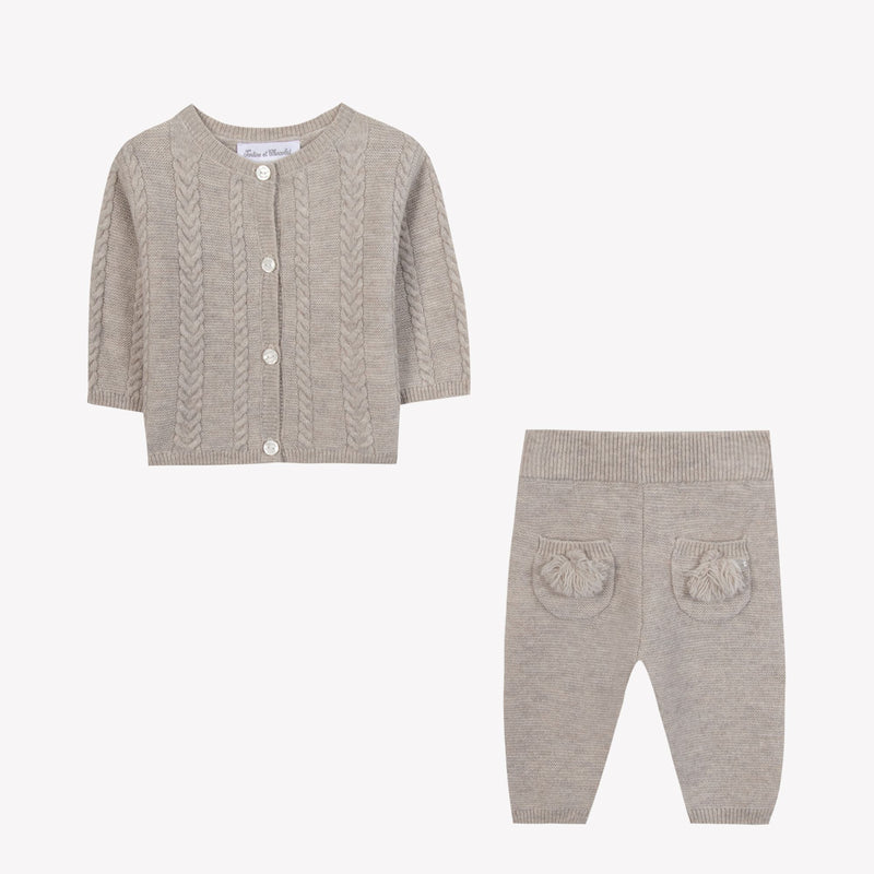 PREMIER TROUSSEAU MIXTE ENSEMBLELONG5 - Moka chiné (CB36010)