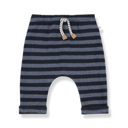 URIEL SOFT MEDIUM STRIPE FLEECE pants - denim