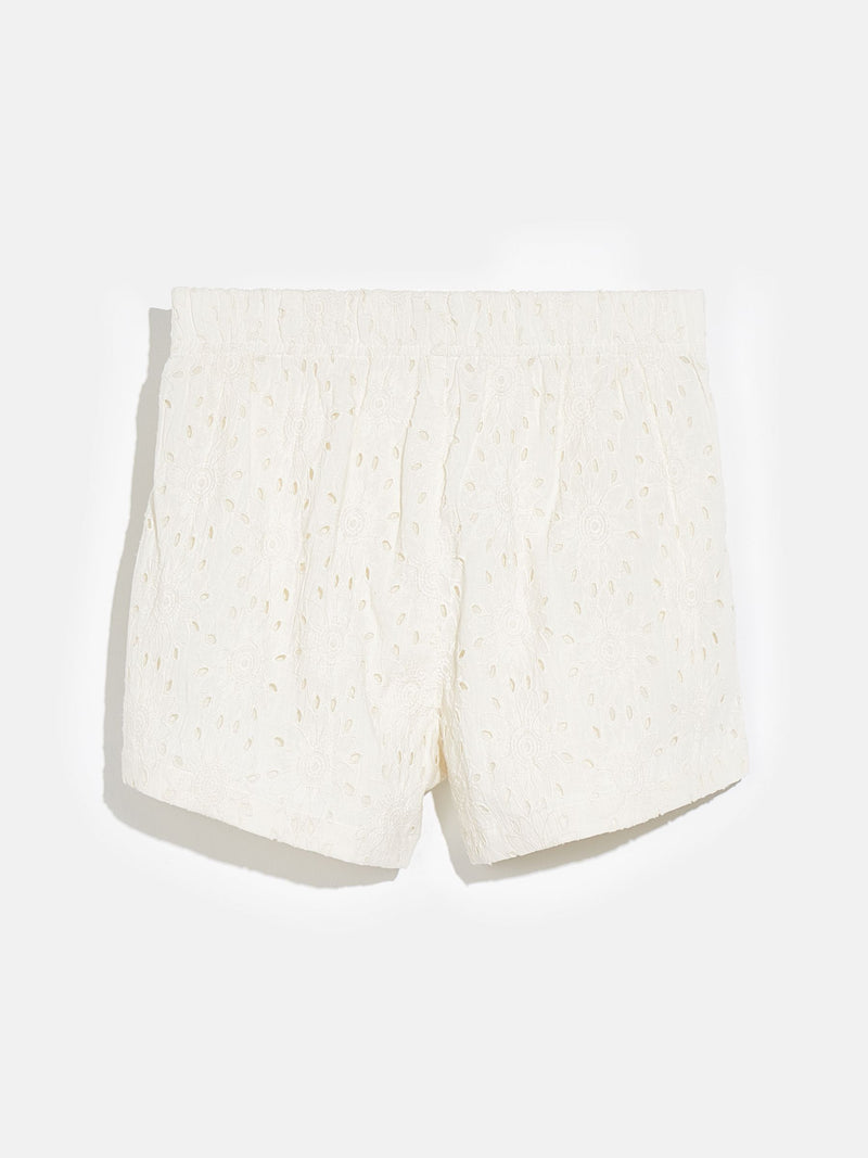 PEACOCK41 R0891 SHORTS - OFF WHITE