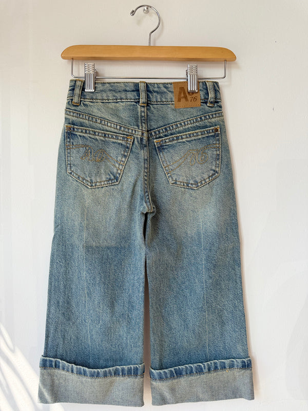 sophie denim pants - wash dirty