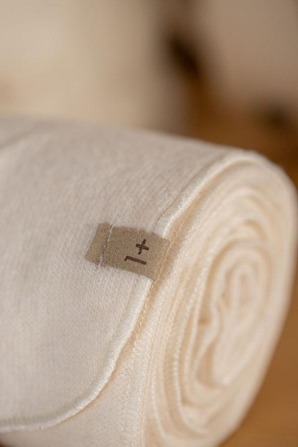 ASIS SOFT PLAIN FLEECE blanket - ecru
