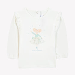 BABY JARDIN D HIVER TEE-SHIRT 1 - Nacre (CB10001)